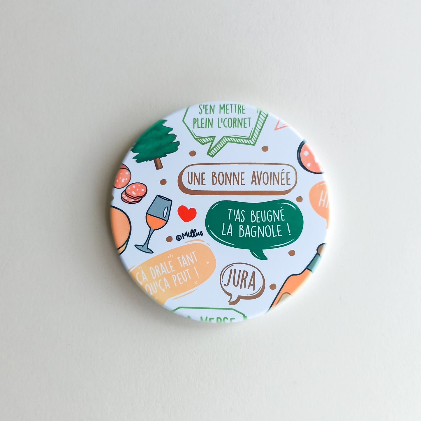 Sous-verre en céramique - Patois d'Chez Nous