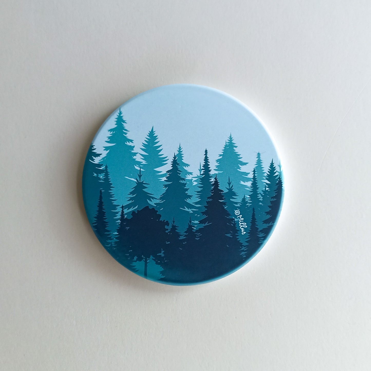 Sous-verre en céramique - Forêt Jurassienne