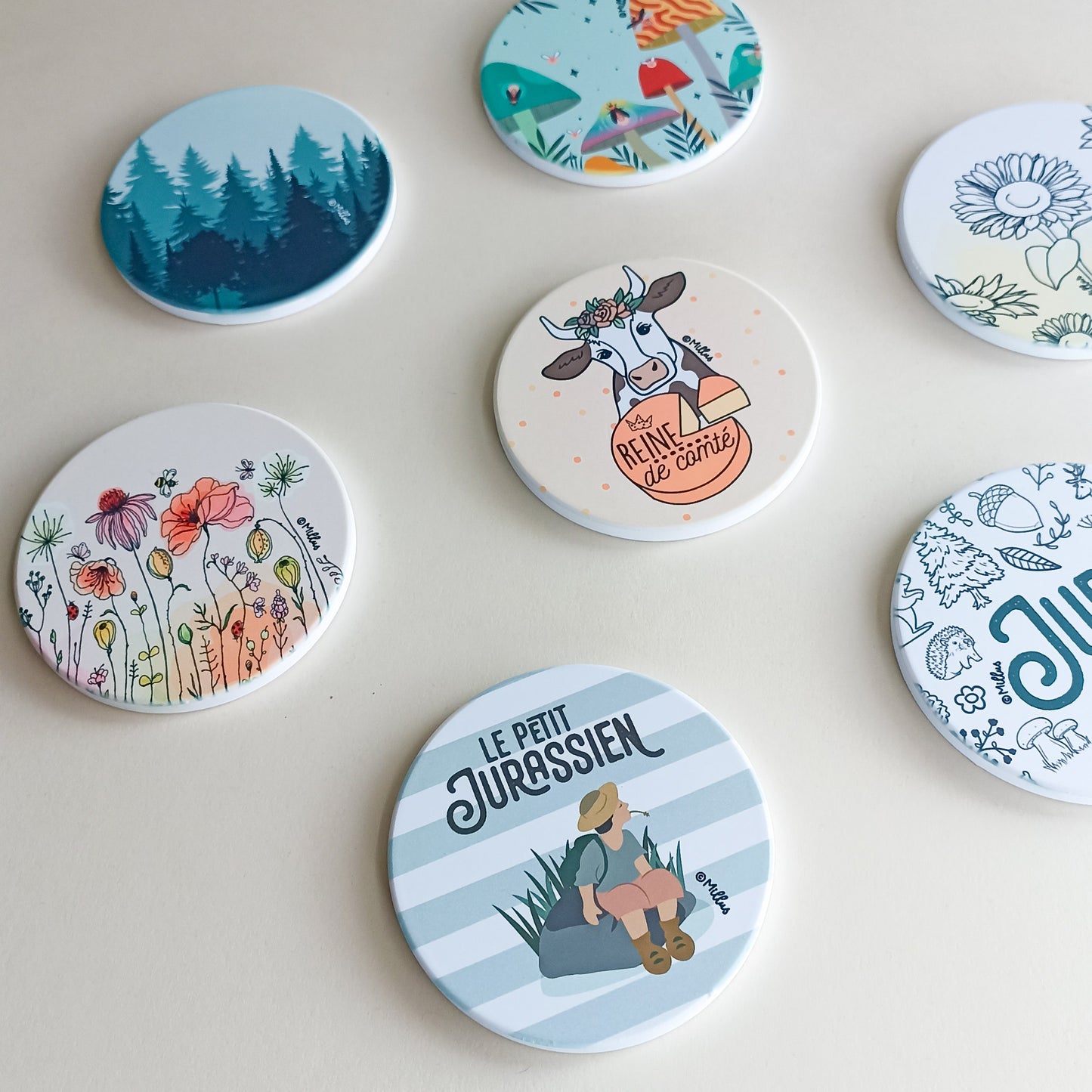 Sous-verre en céramique - Reine de Comté