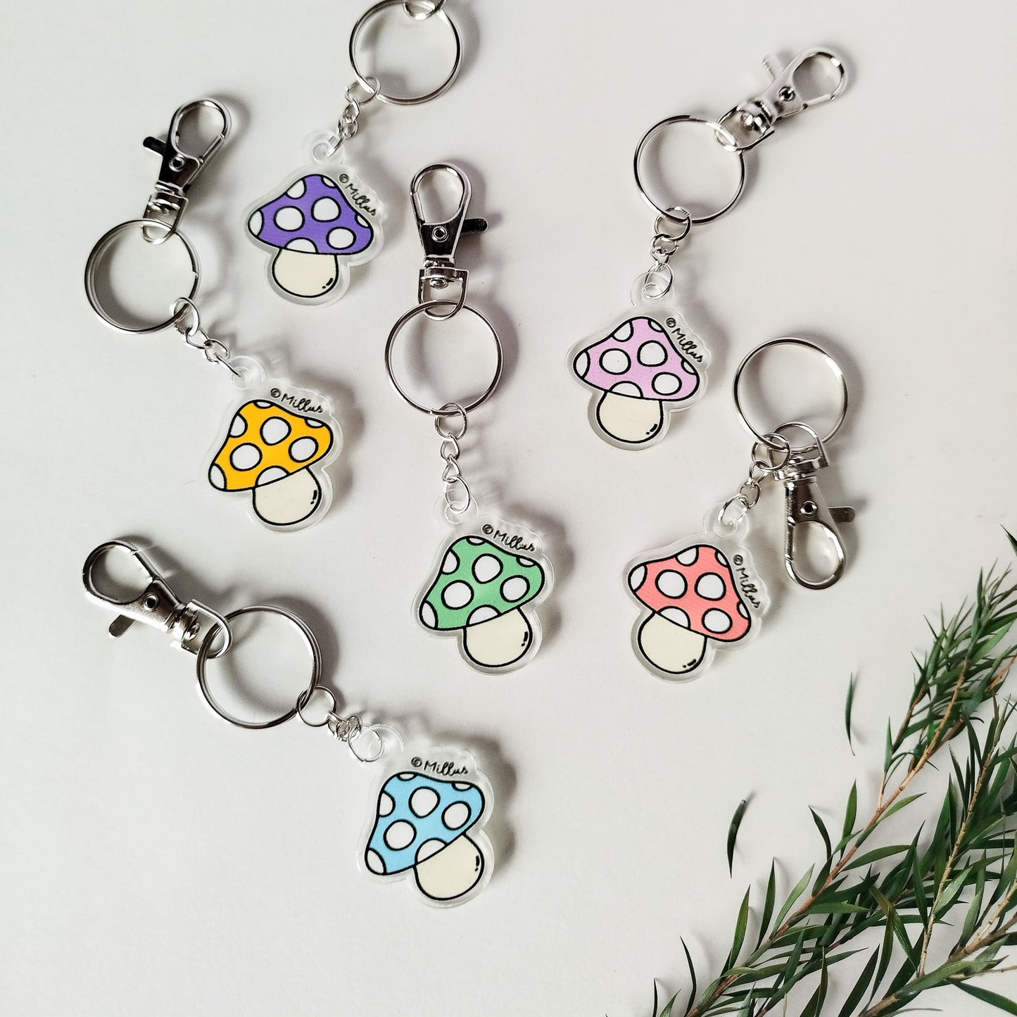 Porte-clés Champi - divers couleurs