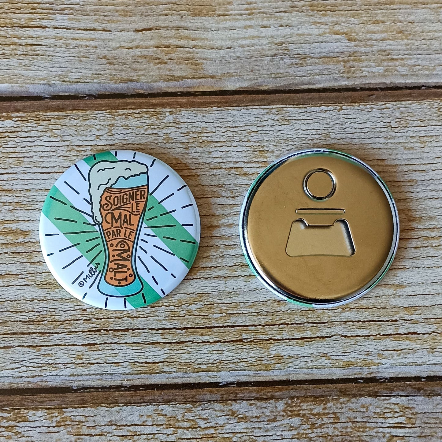 Décapsuleurs magnétiques - divers visuels