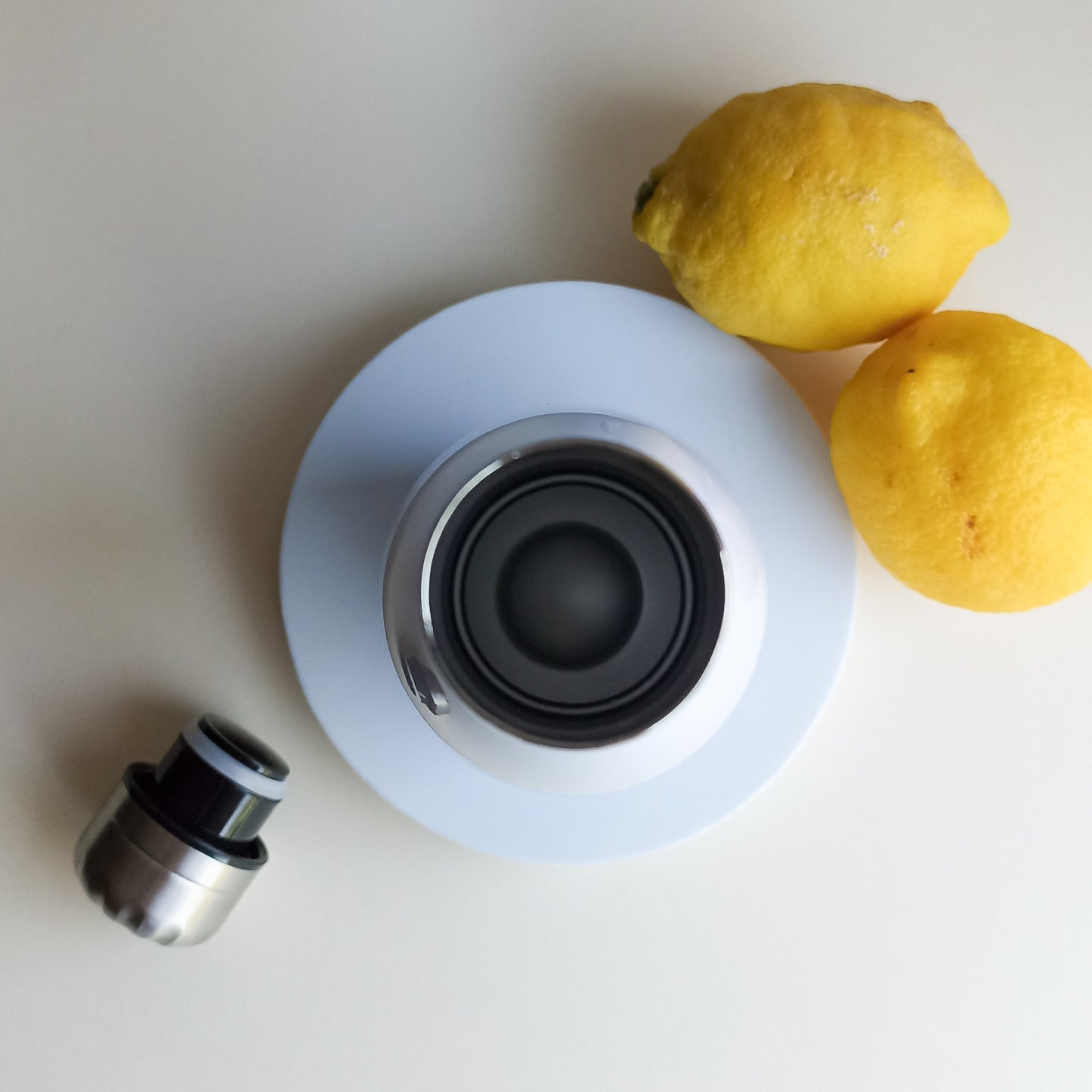 Bouteille isotherme "Citrons" blanche