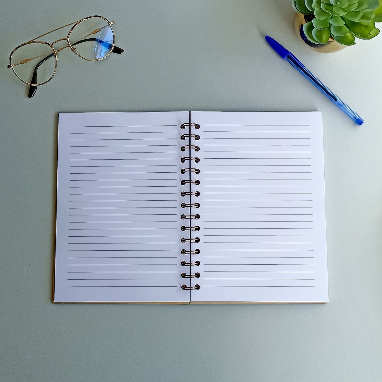 Carnets de notes en bois - Motifs géométriques