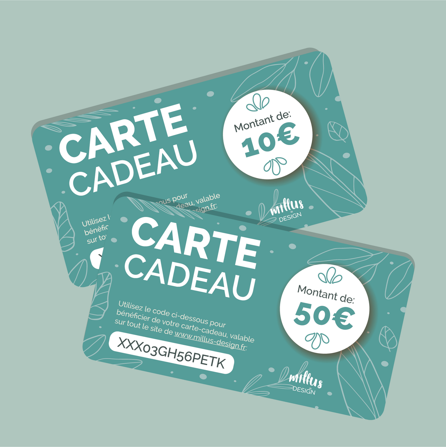 Carte-cadeau Millus Design