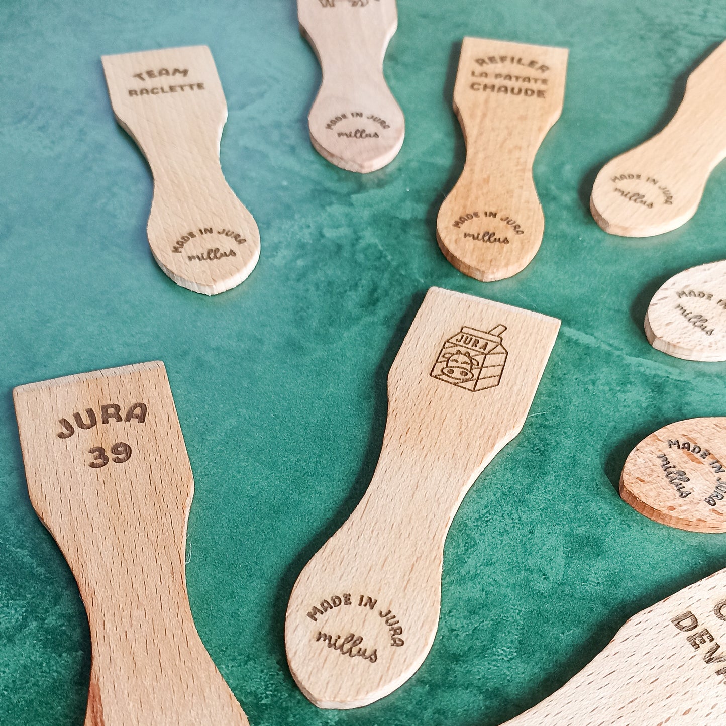 Spatules à raclette - fabrication jurassienne