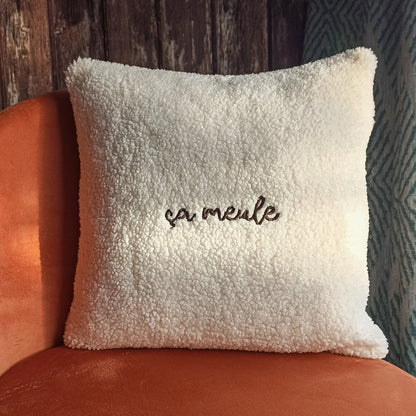 Coussin bouclettes - ça meule