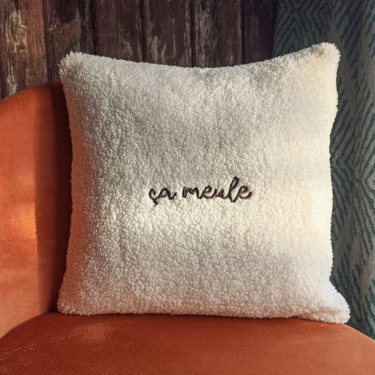 Coussin bouclettes - ça meule