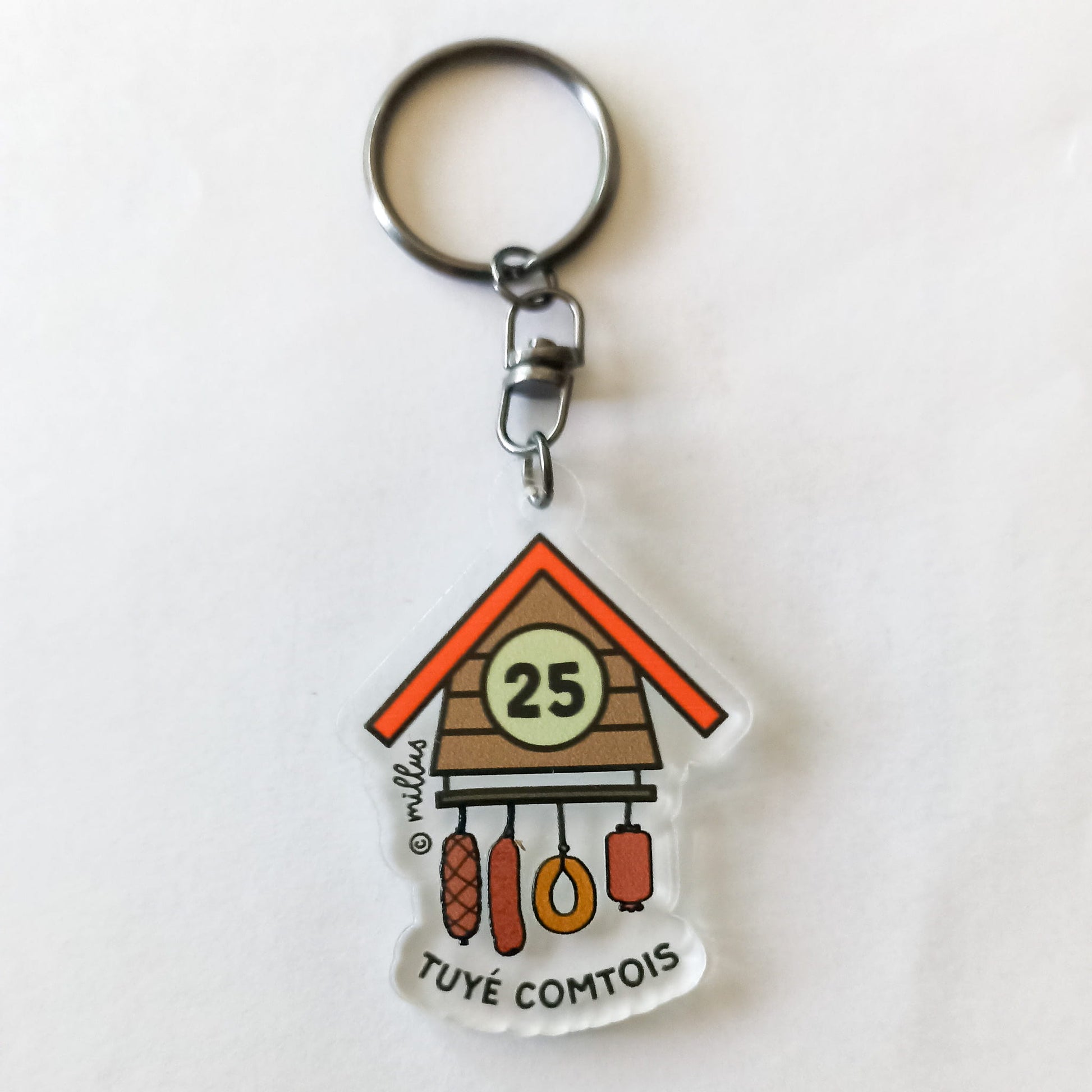 Porte-clés illustrés - divers visuels - Millus Design