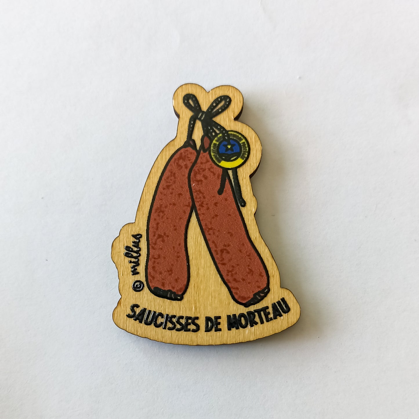 Aimants en bois illustrés – Made in Jura - Millus Design
