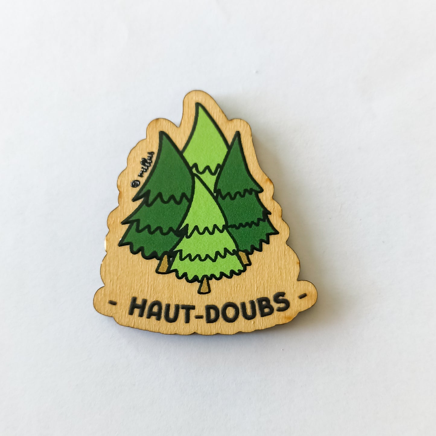 Aimants en bois illustrés – Made in Jura - Millus Design