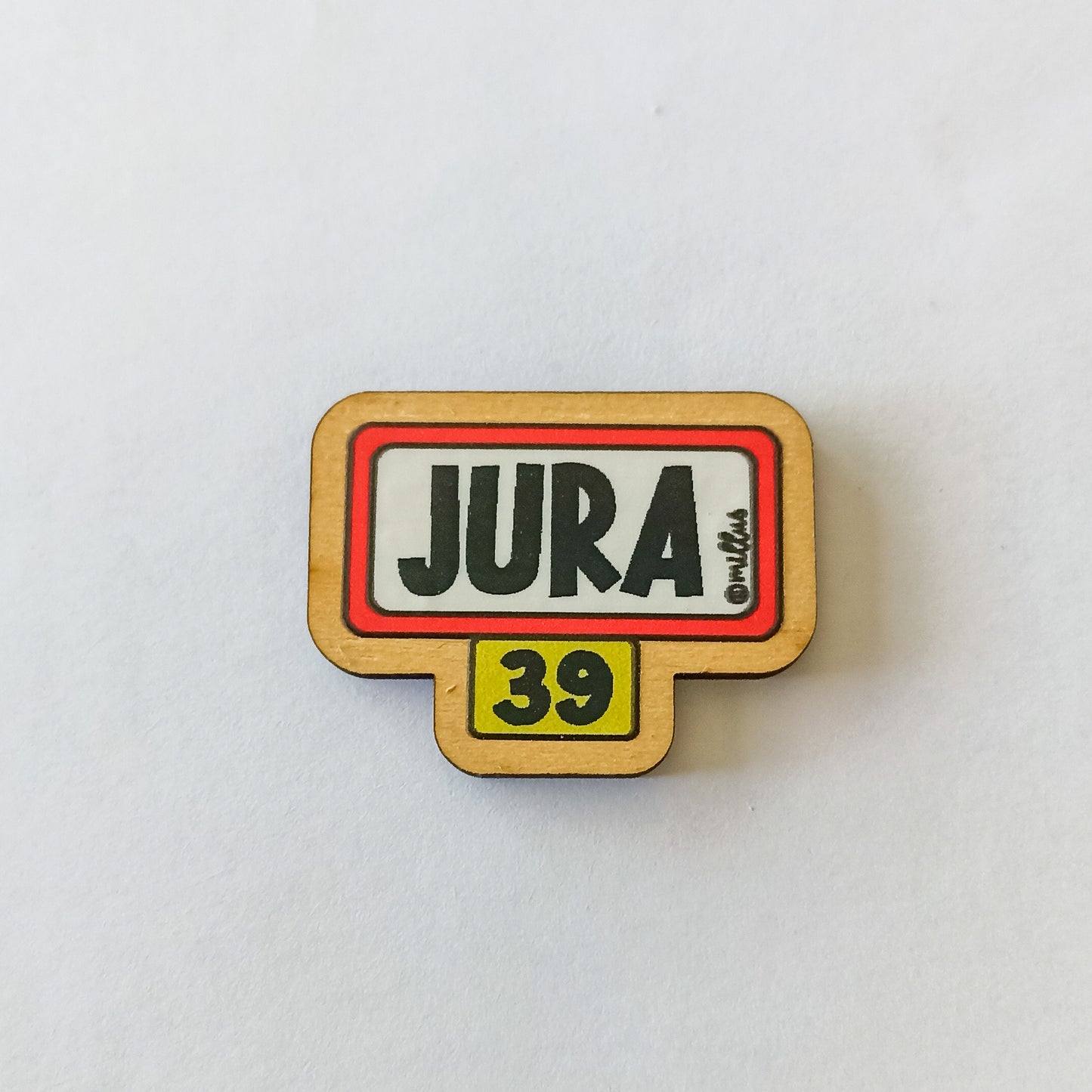 Aimants en bois illustrés – Made in Jura - Millus Design