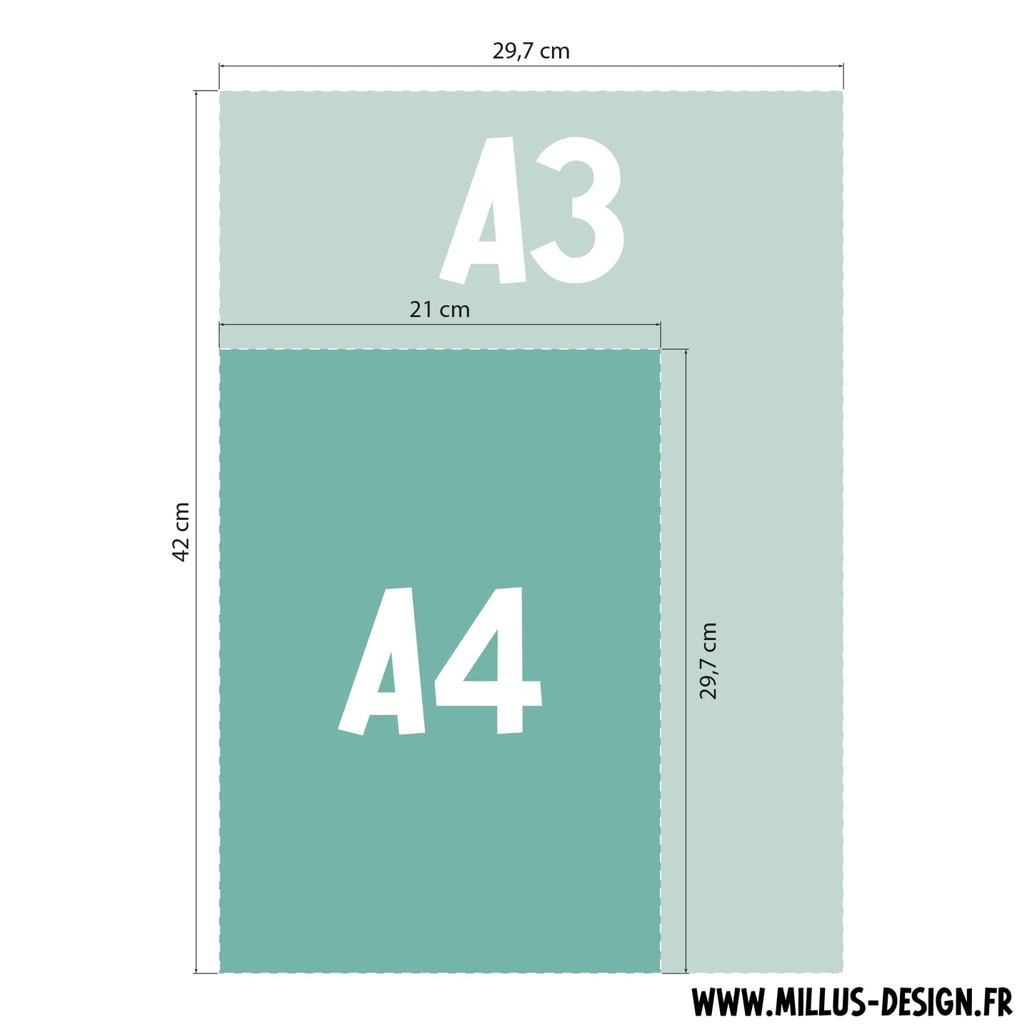 Affiche illustrée - Carte du Jura - Millus Design