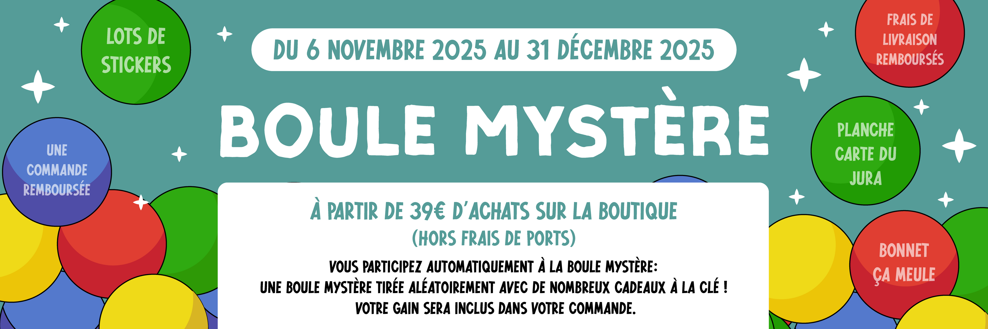 Banniere Millus Design Le jeu de la boule mystère