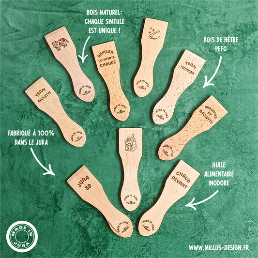 Spatules à raclette - fabrication jurassienne