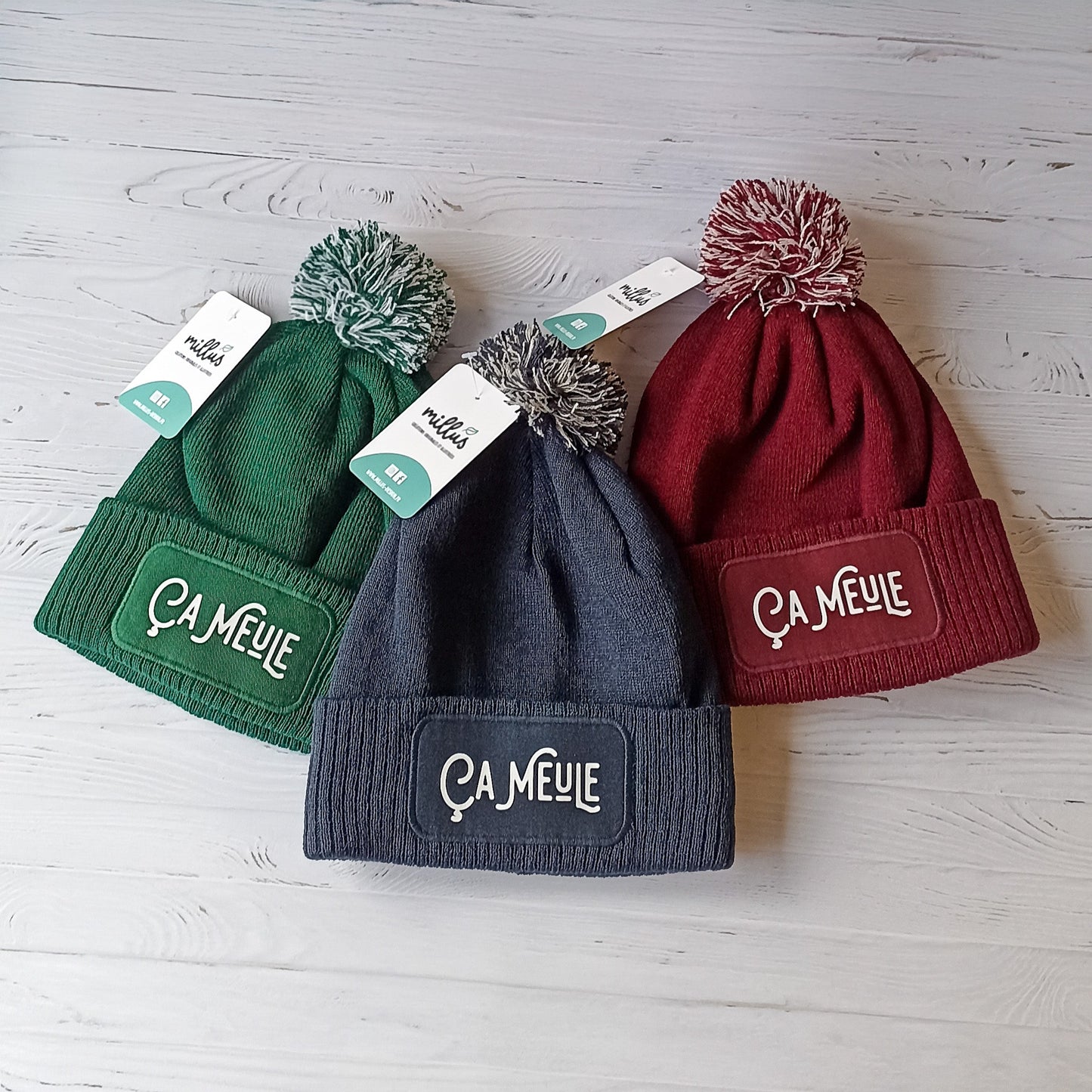 Bonnets "ça meule" - mixte, divers coloris - Millus Design