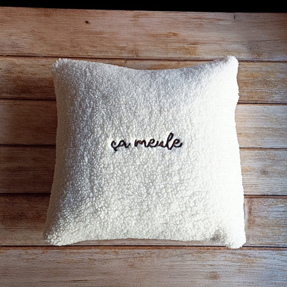 Coussin bouclettes - ça meule