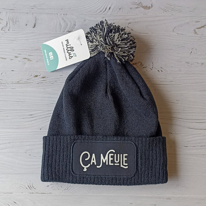Bonnet "ça meule" (nouvelle version) mixte bleu marine - Millus Design